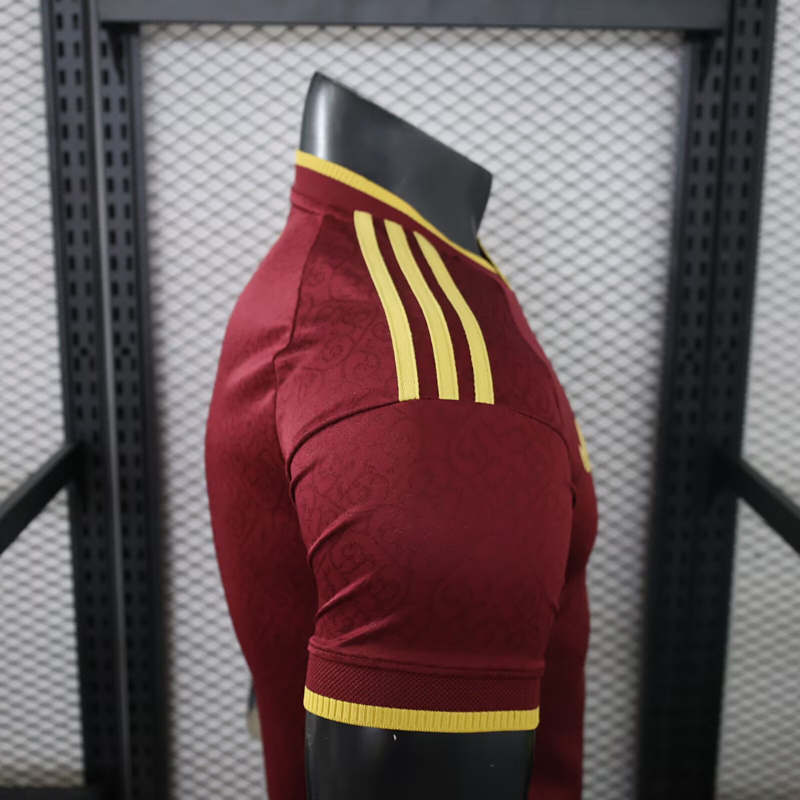 (S-3XL)26-27 Player Version Spain 2nd Away Red Thailand Soccer Jersey AAA-3596