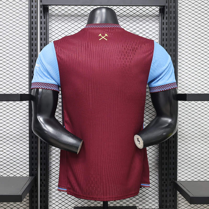 Player Version 26-27 West Ham United Home Red Thailand Soccer Jersey AAA-888