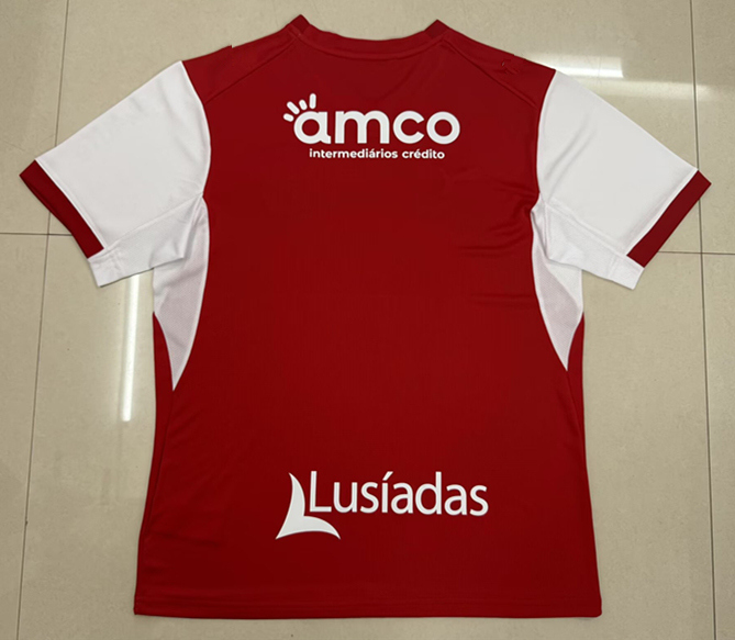 (S-4XL) 26-27 Sporting Clube de Braga Home Red Thailand Soccer Jersey AAA-2315