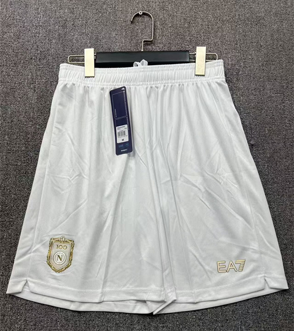 26-27 Napoli Home White Thailand Soccer Shorts