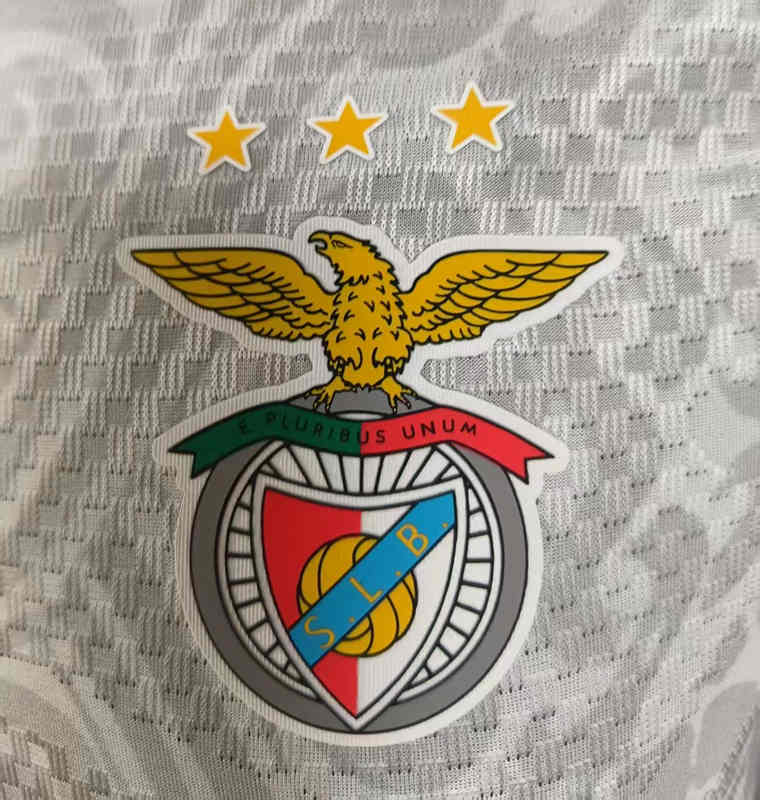 Player Version 26-27 Benfica Away Gray&White Thailand Soccer Jersey AAA-0871