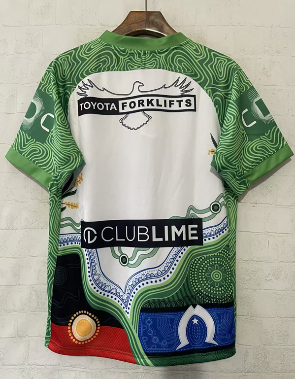(S-7XL) 2026 Raiders White&Green Thailand Rugby Jersey