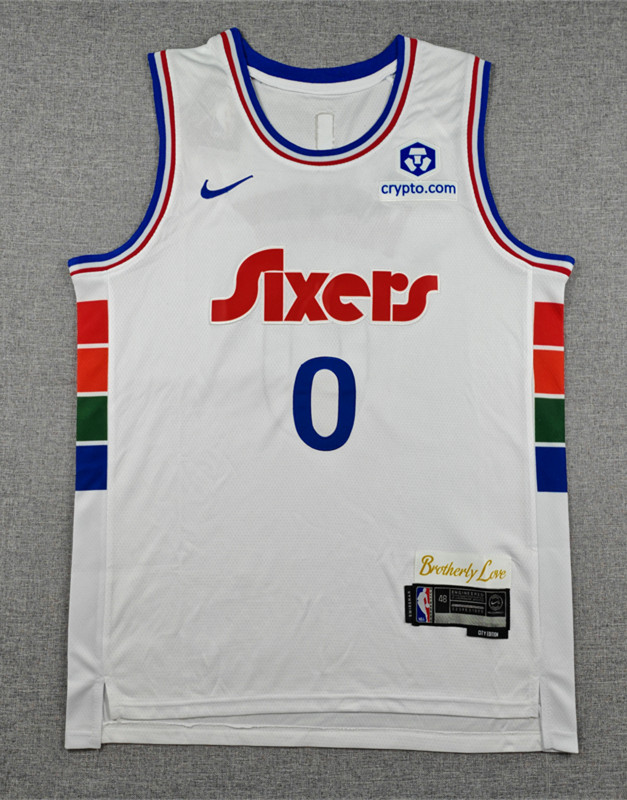 25 City Edition Philadelphia 76ers #23 White NBA Jersey-1380