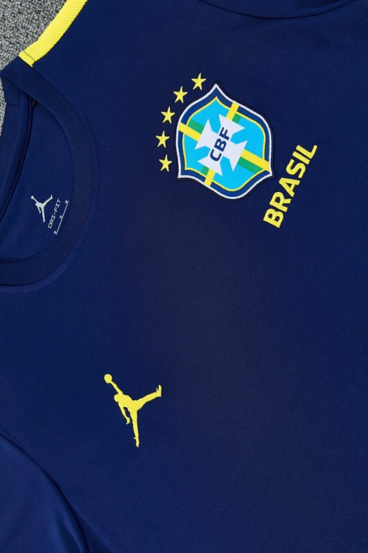 26-27 Brazil Cyan Thailand Training Soccer Uniform-418