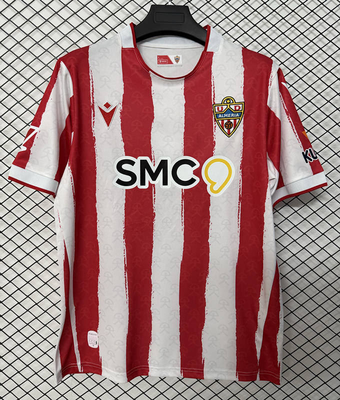 (S-4XL)26-27 UD Almería HomeRed&White Thailand Soccer Jersey AAA-2044