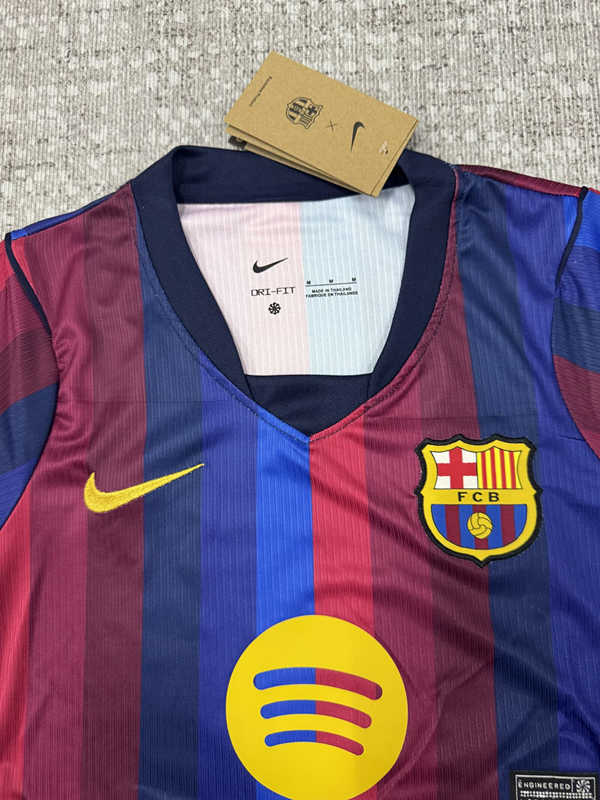 26-27 Barcelona Home Red&Blue Women Midriff-baring Cheerleader Uniform-6723