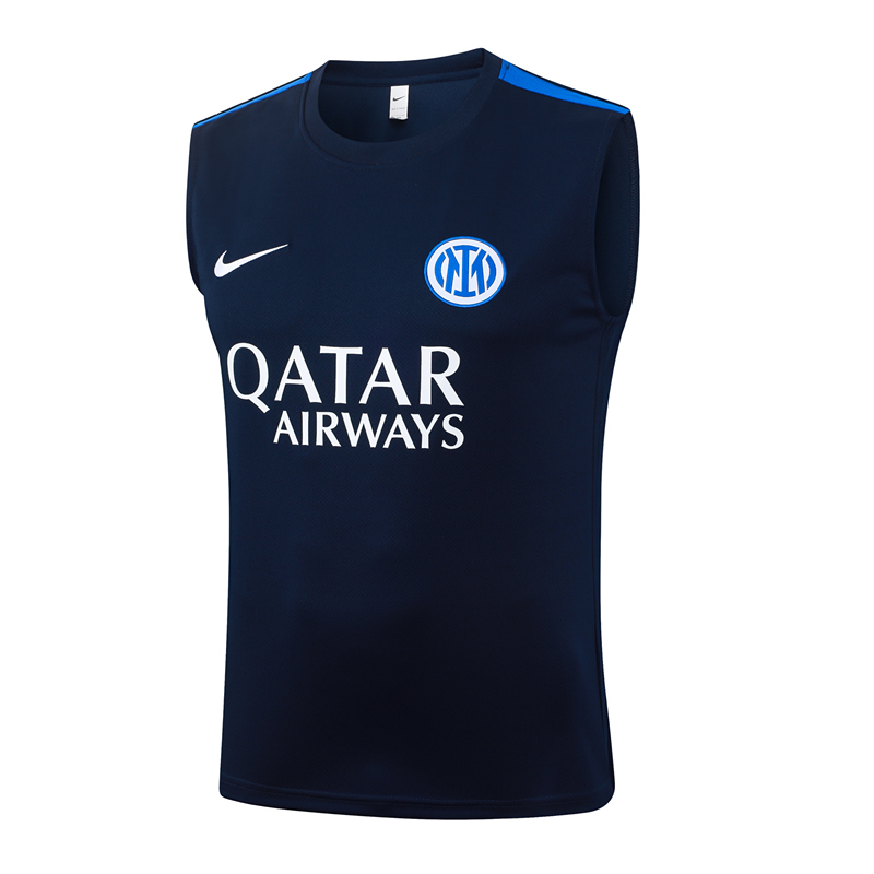26-27 Inter Milan Cyan Vest Thailand Soccer Tracksuit-815
