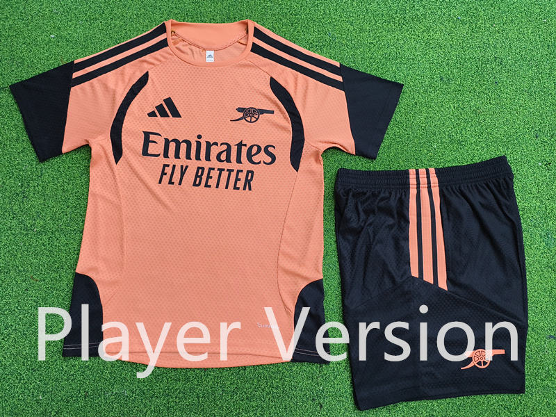 (S-3XL)26-27 Arsenal Orange Thailand Training Soccer Uniform