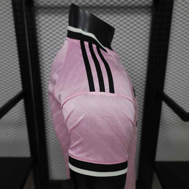 Player Version 26-27 Juventus Away Pink Thailand Soccer Jersey AAA-888