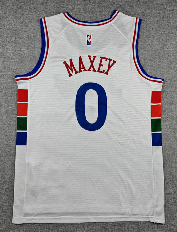 25 City Edition Philadelphia 76ers #23 White NBA Jersey-1380