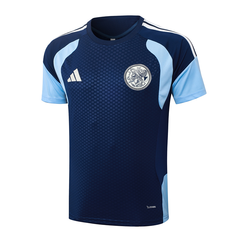 26-27 Ajax Royal Blue Short-sleeve Soccer Tracksuit Uniform-815