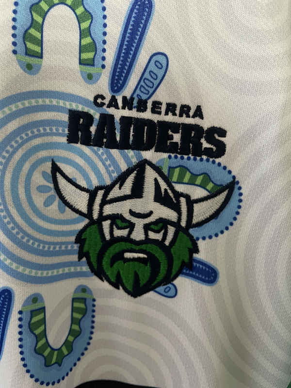 (S-7XL) 2026 Raiders White&Green Thailand Rugby Jersey