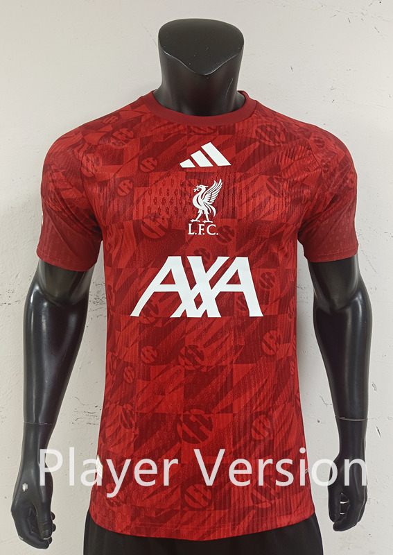 26-27 Player Pre-Match Version 26-27 Liverpool Red Thailand Soccer Jersey AAA-0871