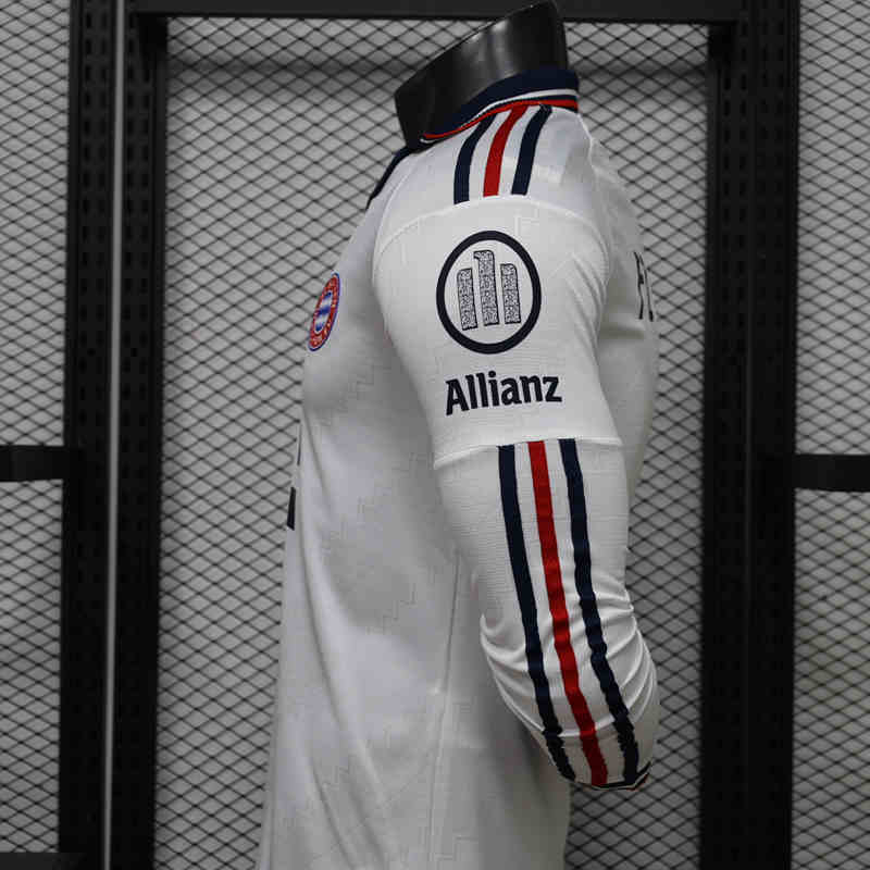 (S-3XL) Player Version 26-27 Bayern München Away White LS Thailand Soccer Jersey AAA-888