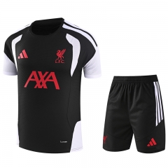 26-27 Liverpool Black Thailand Short-sleeved Soccer Tracksuit-GDP 26-27 Liverpool Black Thailand Short-sleeved Soccer Tracksuit-GDP