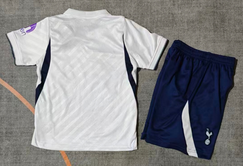 26-27 Tottenham Hotspur Home White Kids/Youth Soccer Uniform-9484