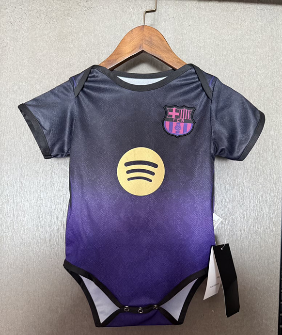 26-27 Barcelona Purple Baby Soccer Uniform-7411