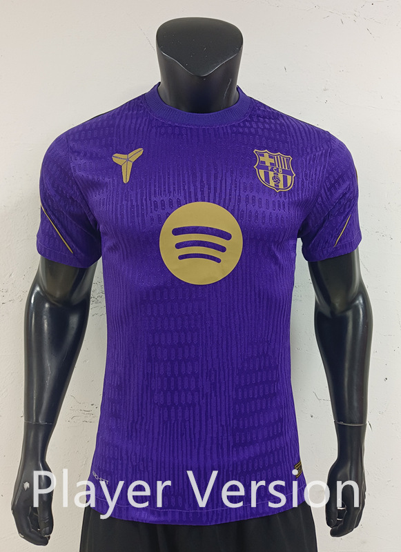 Player Version Pre-Match 26-27 Barcelona Purple Thailand Soccer Jersey AAA-0871