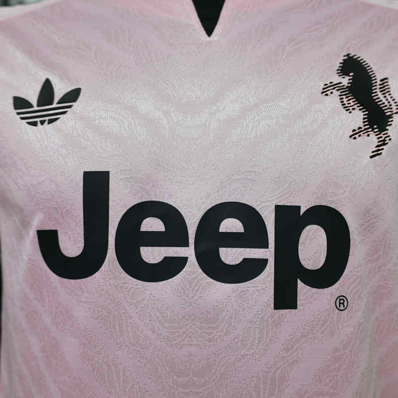 Player Version 26-27 Juventus Away Pink Thailand Soccer Jersey AAA-888