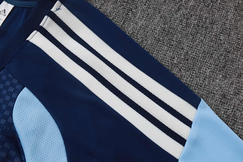 26-27 Ajax Royal Blue Short-sleeve Soccer Tracksuit Uniform-815