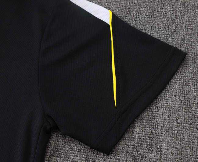 26-27 Chelsea Black Thailand Short-sleeve Soccer Tracksuit-815