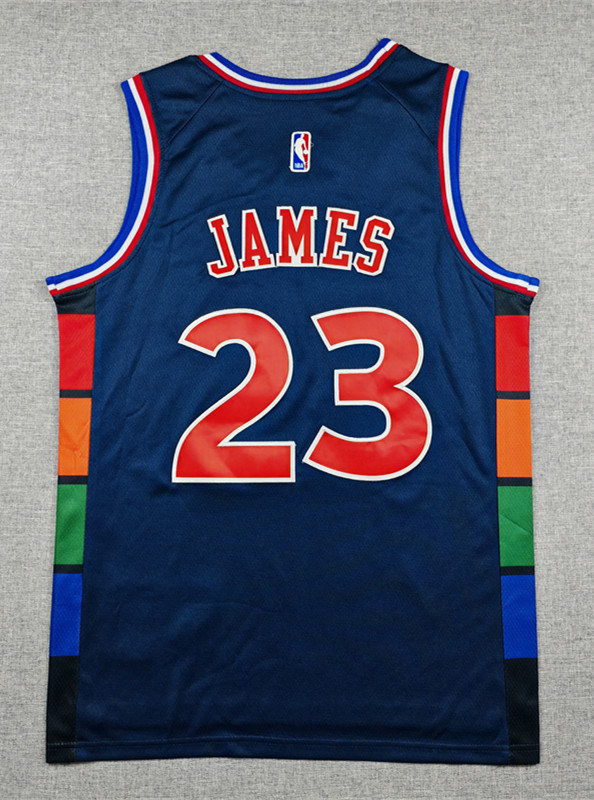 22 City Edition Philadelphia 76ers #23 Dark Blue NBA Jersey-1380