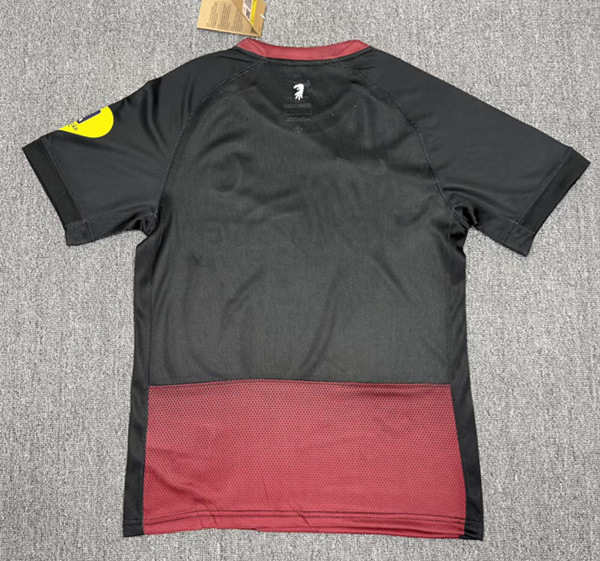 (S-4XL)26-27 SC Freiburg Away Black&Red Thailand Soccer Jersey AAA-7676