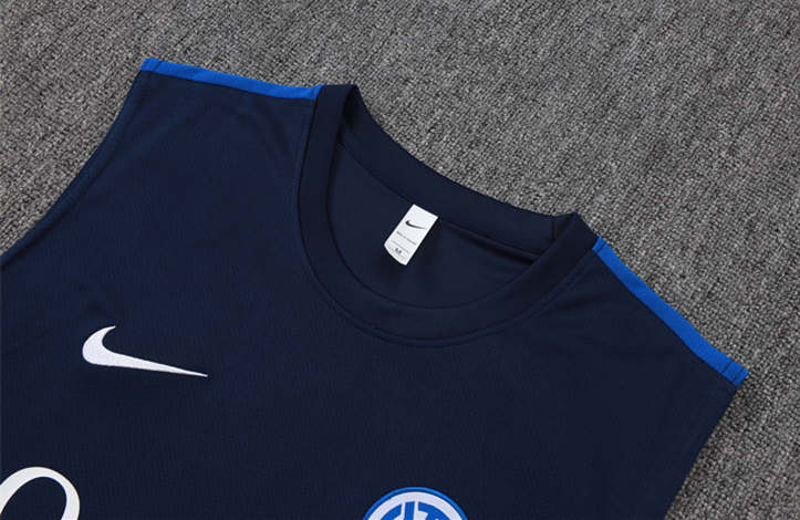 26-27 Inter Milan Cyan Vest Thailand Soccer Tracksuit-815