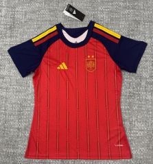 26-27 Spain (2 Star) Home Red Thailand Women Soccer Jersey AAA-4506 26-27 Spain (2 Star) Home Red Thailand Women Soccer Jersey AAA-4506