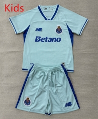 26-27 Porto 3nd Away Lake Blue Kids/Youth Soccer Uniform-AY