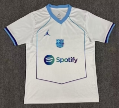 (S-4XL) 26-27 Special Version Barcelona White Thailand Soccer Jersey AAA-9070