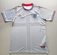 (S-4XL) 26-27 England White&Gray Thailand Training Soccer Jersey AAA-9755