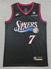 Philadelphia 76ers #7 Classic Black NBA Jersey-1380
