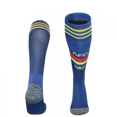 26-27 Arsenal Away Blue Soccer Socks-4539