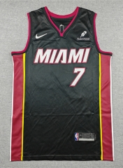 Miami Heat Black #7 NBA Jersey-1380