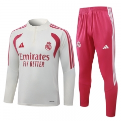 26-27 Real Madrid Beige Thailand Soccer Tracksuit-815 26-27 Real Madrid Beige Thailand Soccer Tracksuit-815