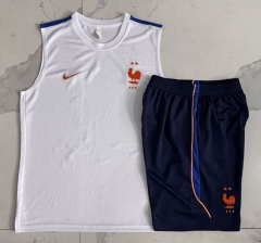 26-27 France White Vest Thailand Soccer Tracksuit-815 26-27 France White Vest Thailand Soccer Tracksuit-815