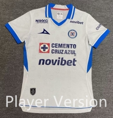 Player Edition 26-27 Cruz Azul Away White Women Thailand Soccer Jersey AAA-912 Player Edition 26-27 Cruz Azul Away White Women Thailand Soccer Jersey AAA-912