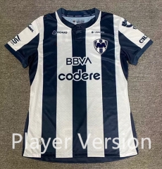 Player Version 26-27 Monterrey Home White&Blue Thailand Women Soccer Jersey AAA-912 Player Version 26-27 Monterrey Home White&Blue Thailand Women Soccer Jersey AAA-912