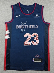 2023 City Edition Philadelphia 76ers #23 Dark Blue NBA Jersey-1380