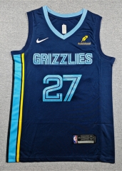 Vancouver Grizzlies #27 Dark Blue  NBA Jersey -1380