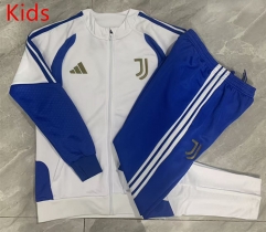 26-27 Juventus White Kids/Youth Soccer Jacket Uniform-815