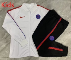 26-27 PSG White Kids/Youth Soccer Jacket Uniform -815