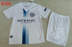 26-27 Correct Version Manchester City Away White Kids/Youth Soccer Uniform-507 26-27 Correct Version Manchester City Away White Kids/Youth Soccer Uniform-507