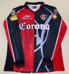 (S-3XL) Retro Version 98-99 Atlas Home Red&Black Thailand Soccer LS Jersey AAA-6895