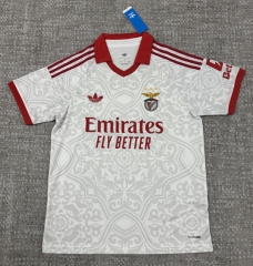 (S-4XL) 26-27 Benfica Away Gray&White Thailand Soccer Jersey AAA-4506