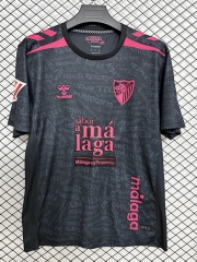 (S-4XL) 26-27 Málaga CF Away Black Thailand Soccer Jersey-2044