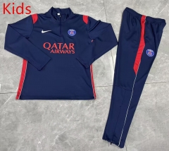 26-27 Paris Royal Blue Kids/Youth Soccer Tracksuit -0199