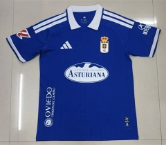 (S-4XL) 26-27 Real Oviedo Home Blue Thailand Soccer Jersey AAA-2315