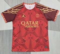 (S-4XL) 26-27 PSG Special Version Red Thailand Soccer Jersey AAA-4927